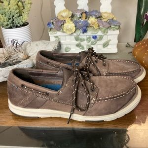 ABEO LITE MENS CLAYTON BOAT SHOES SZ 8